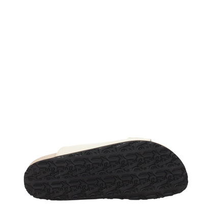 Palm Angels Beige Leather Slippers Sandals
