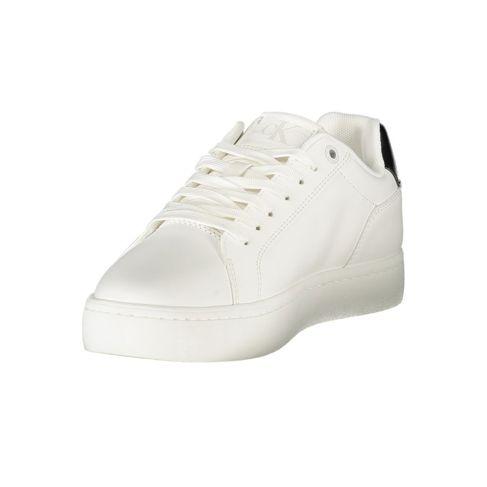 Calvin Klein White Polyester Sneaker