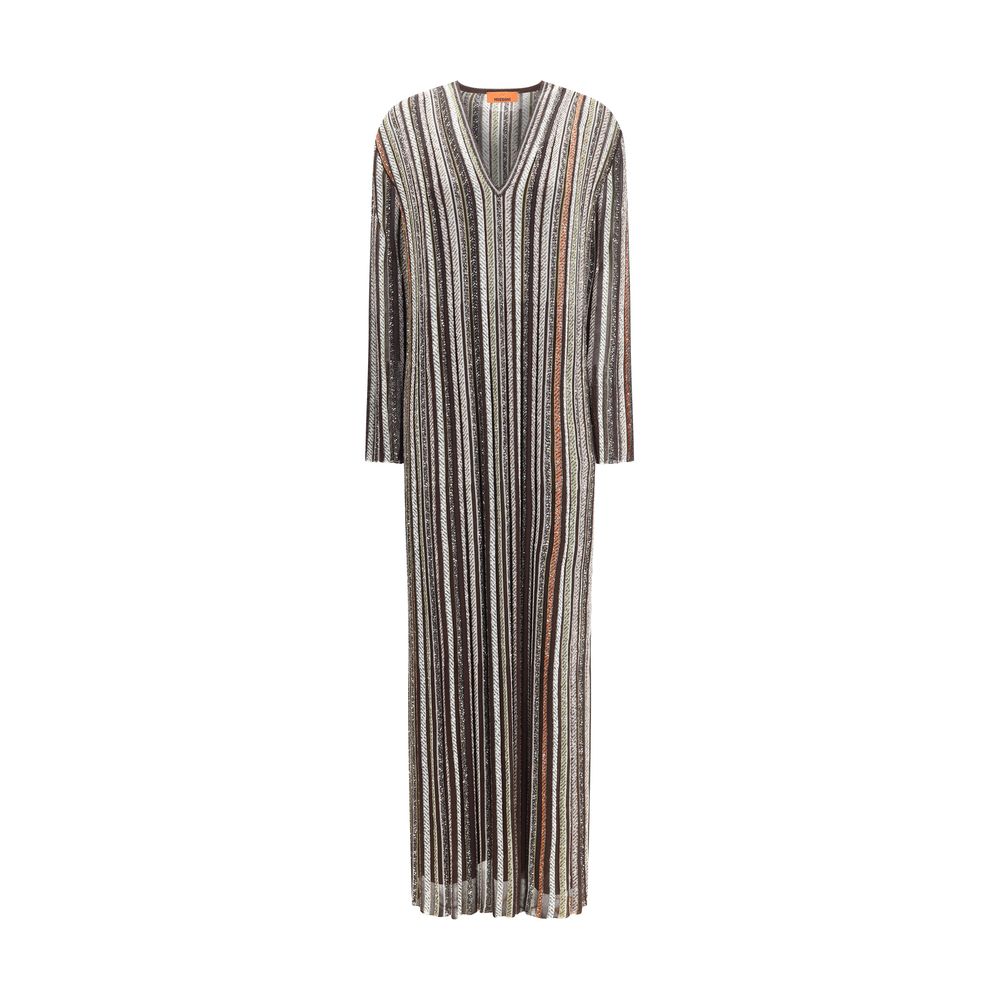 Missoni Striped long Dress with sequins