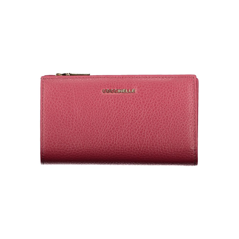 Coccinelle Purple Leather Wallet