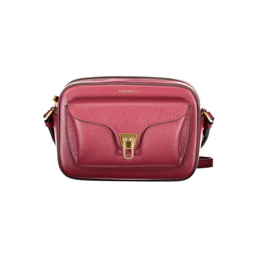 Coccinelle Purple Leather Handbag