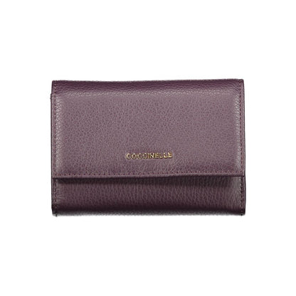 Coccinelle Purple Leather Wallet