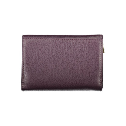 Coccinelle Purple Leather Wallet