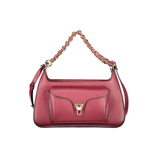 Coccinelle Purple Leather Handbag
