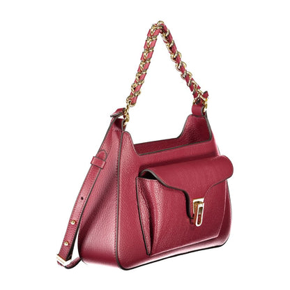 Coccinelle Purple Leather Handbag