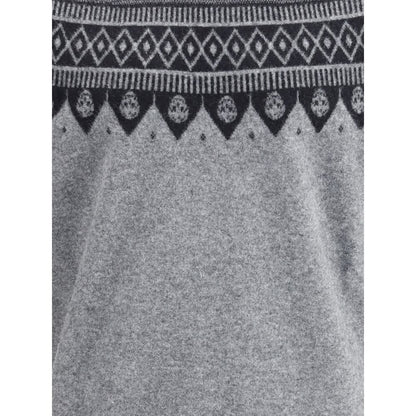 Alexander McQueen Jacquard pattern with skulls Sweater