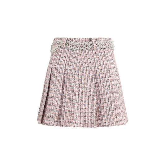 Self-Portrait Crystal Belted Miniskirt
