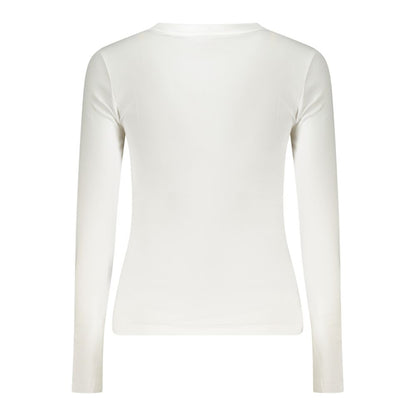 Guess Jeans White Cotton Tops & T-Shirt