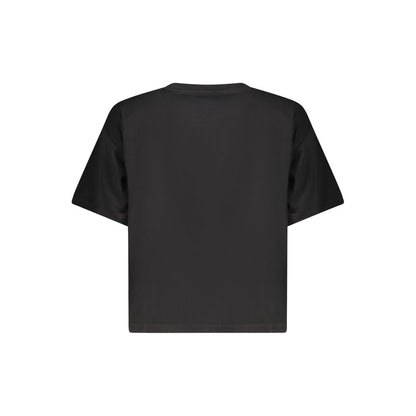 Guess Jeans Black Cotton Tops & T-Shirt
