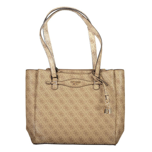 Guess Jeans Beige Polyethylene Handbag