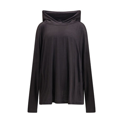 Rick Owens Long hooded T-Shirt