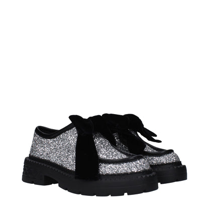 Jimmy Choo Gray Plastic Slip-On Loafers
