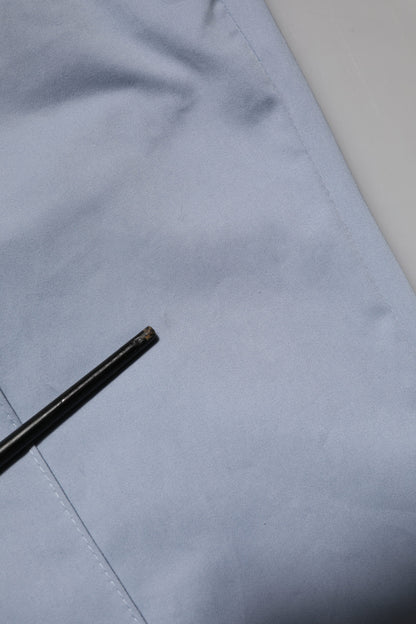 Dolce & Gabbana Light Blue Cotton Drawstring Elastic Waist Men Pants