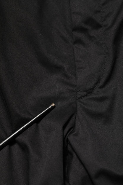 Dolce & Gabbana Black Cotton Tapered Men Formal Trousers Pants