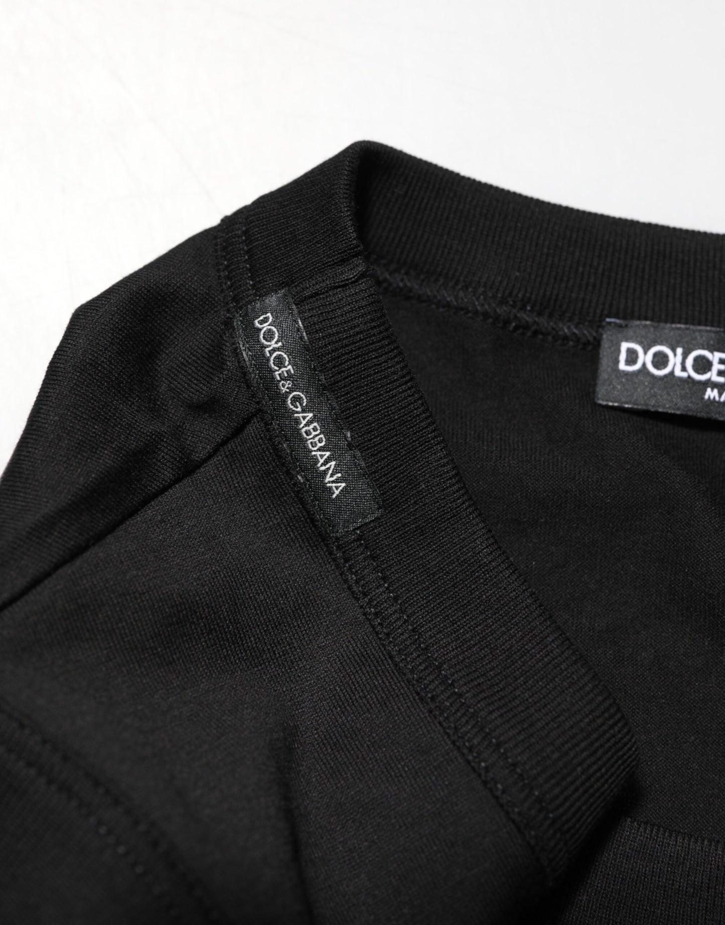 Dolce & Gabbana Black Cotton Sleeveless Underwear Men Tank Top