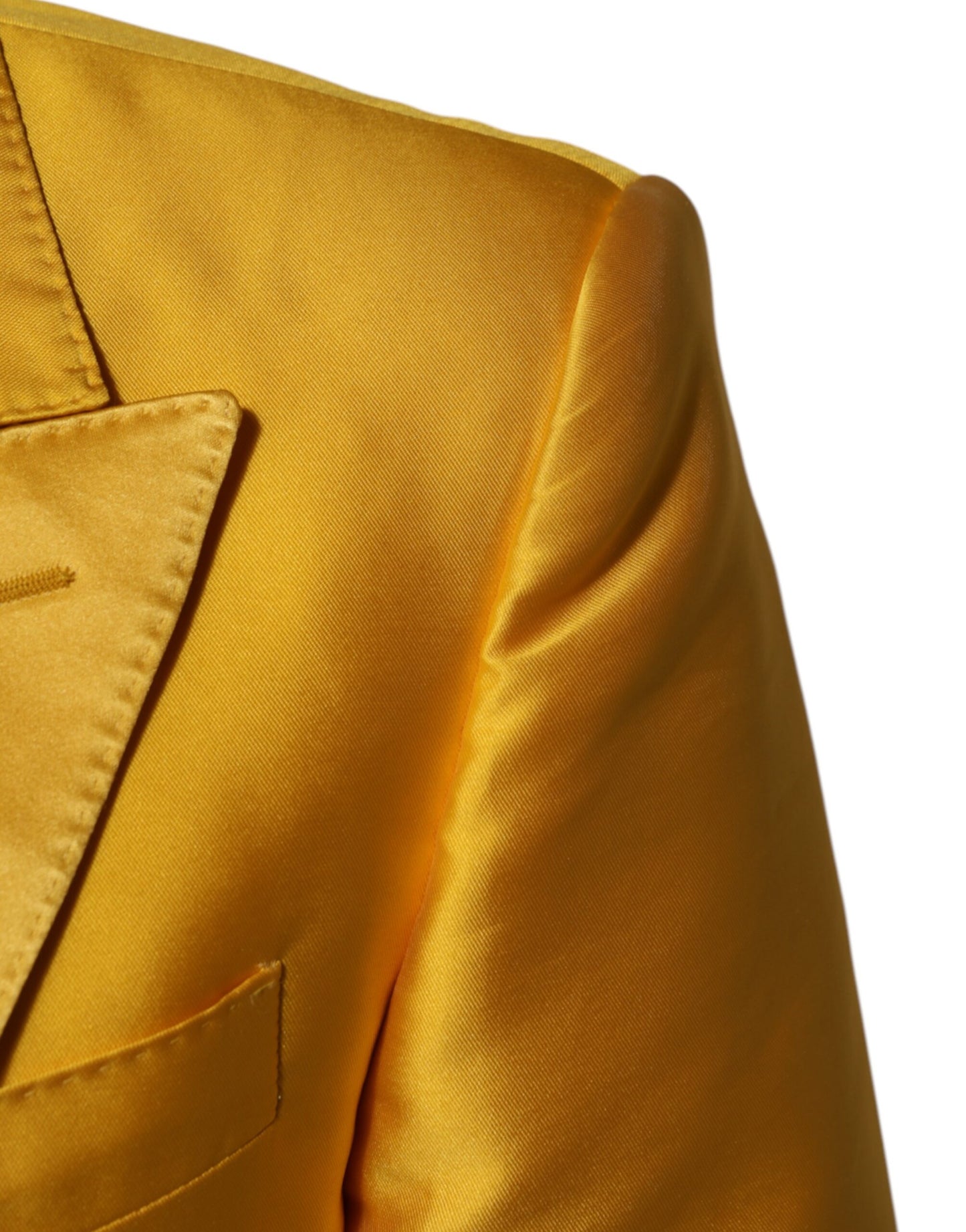 Dolce & Gabbana Yellow 2 Piece Silk Blend Men Suit SICILIA