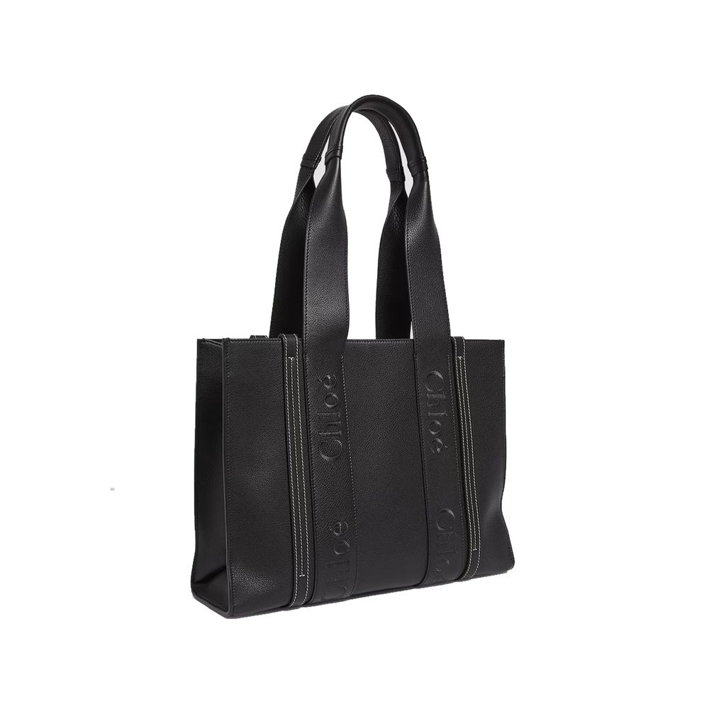 Chloé Chloe Woody Medium Leather Tote Bag