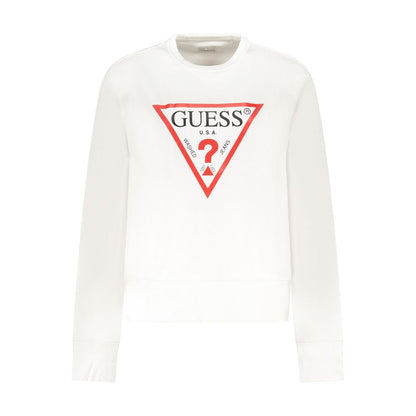 Guess Jeans White Cotton Sweater