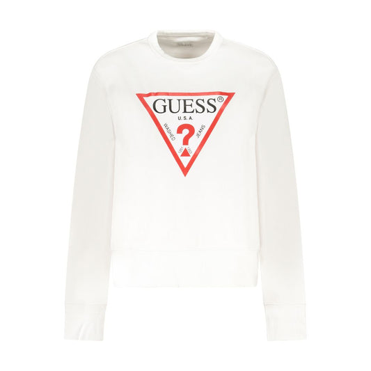 Guess Jeans White Cotton Sweater