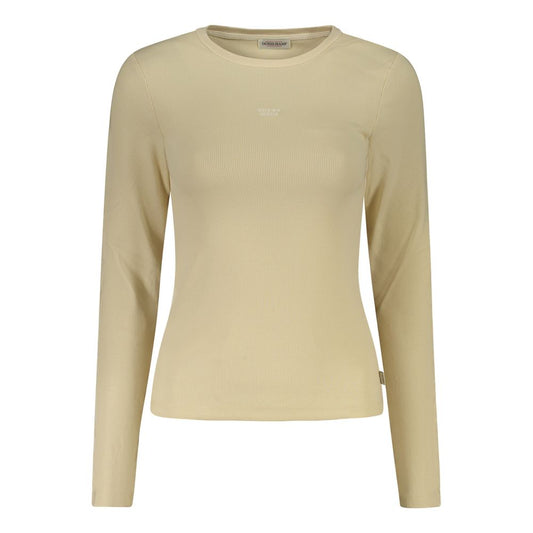 Guess Jeans Beige Cotton Tops & T-Shirt