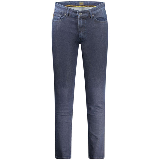 Hugo Boss Blue Cotton Jeans & Pant