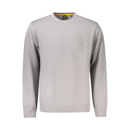 Hugo Boss Gray Cotton Sweater