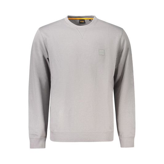 Hugo Boss Gray Cotton Sweater