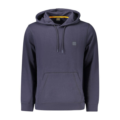 Hugo Boss Blue Cotton Sweater