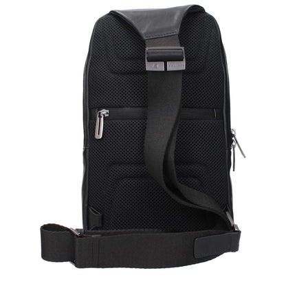 Piquadro Black Leather Crossbody Bags