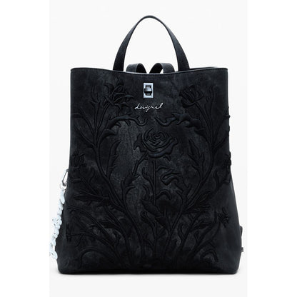 Desigual Black Polyethylene Backpack