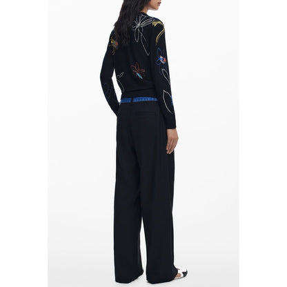 Desigual Black Viscose Sweater