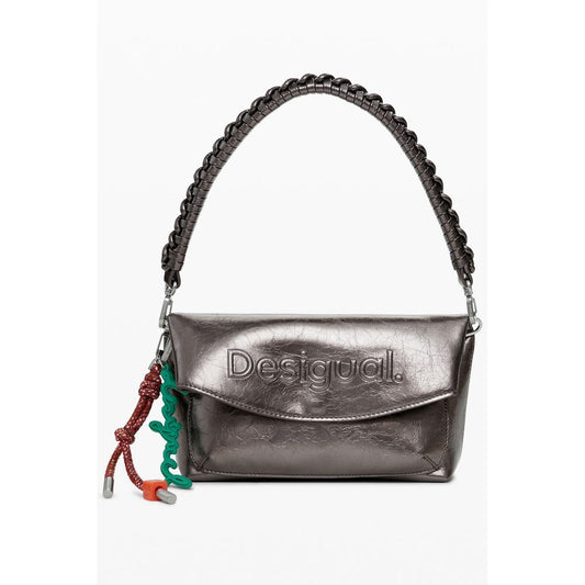 Desigual Bronze Polyethylene Handbag