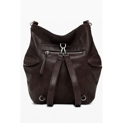 Desigual Brown Polyethylene Backpack