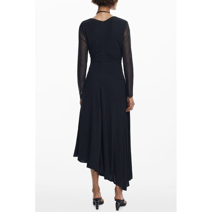 Desigual Black Polyester Dress