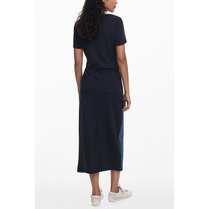 Desigual Blue Cotton Skirt