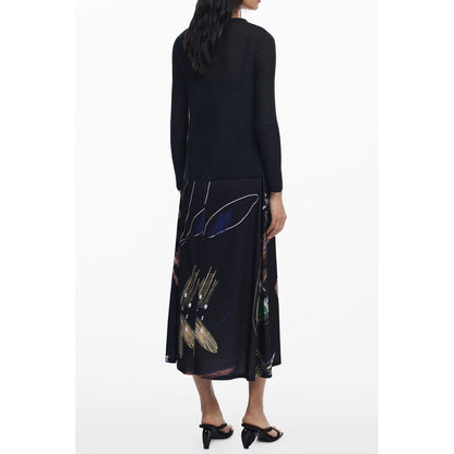 Desigual Black Polyester Dress