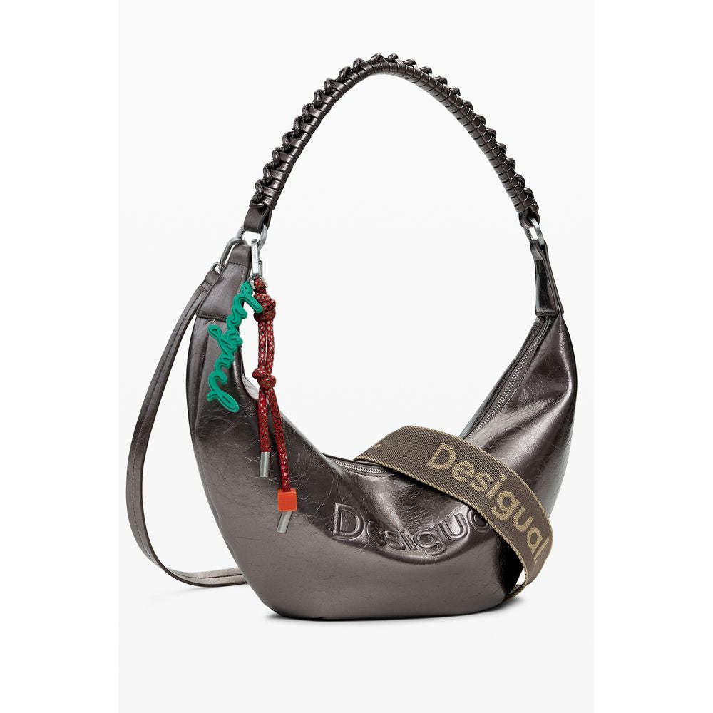 Desigual Bronze Polyethylene Handbag