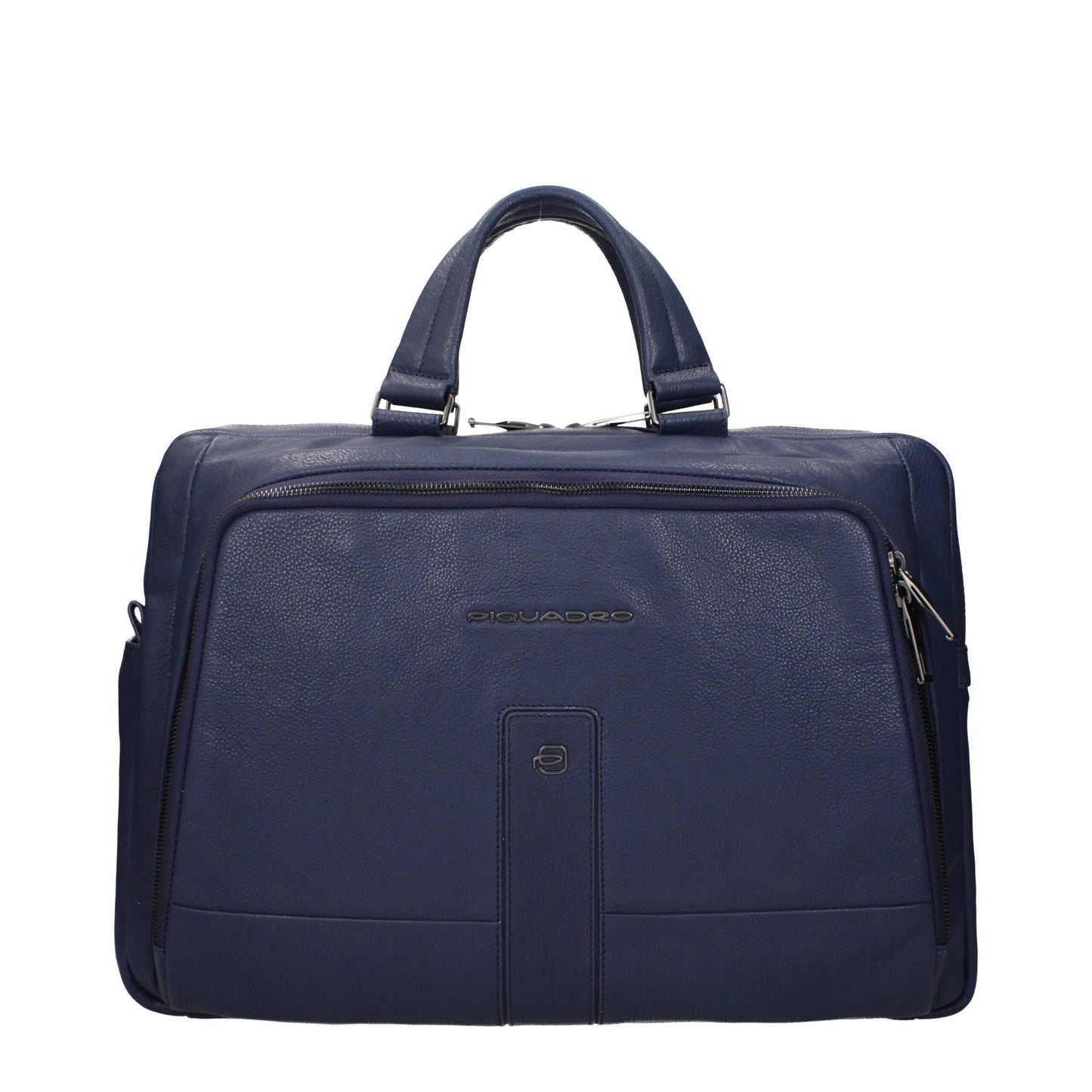 Piquadro Blue Leather Business And Laptop Bags