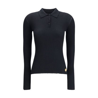 Dolce & Gabbana Ribbed Polo Sweater