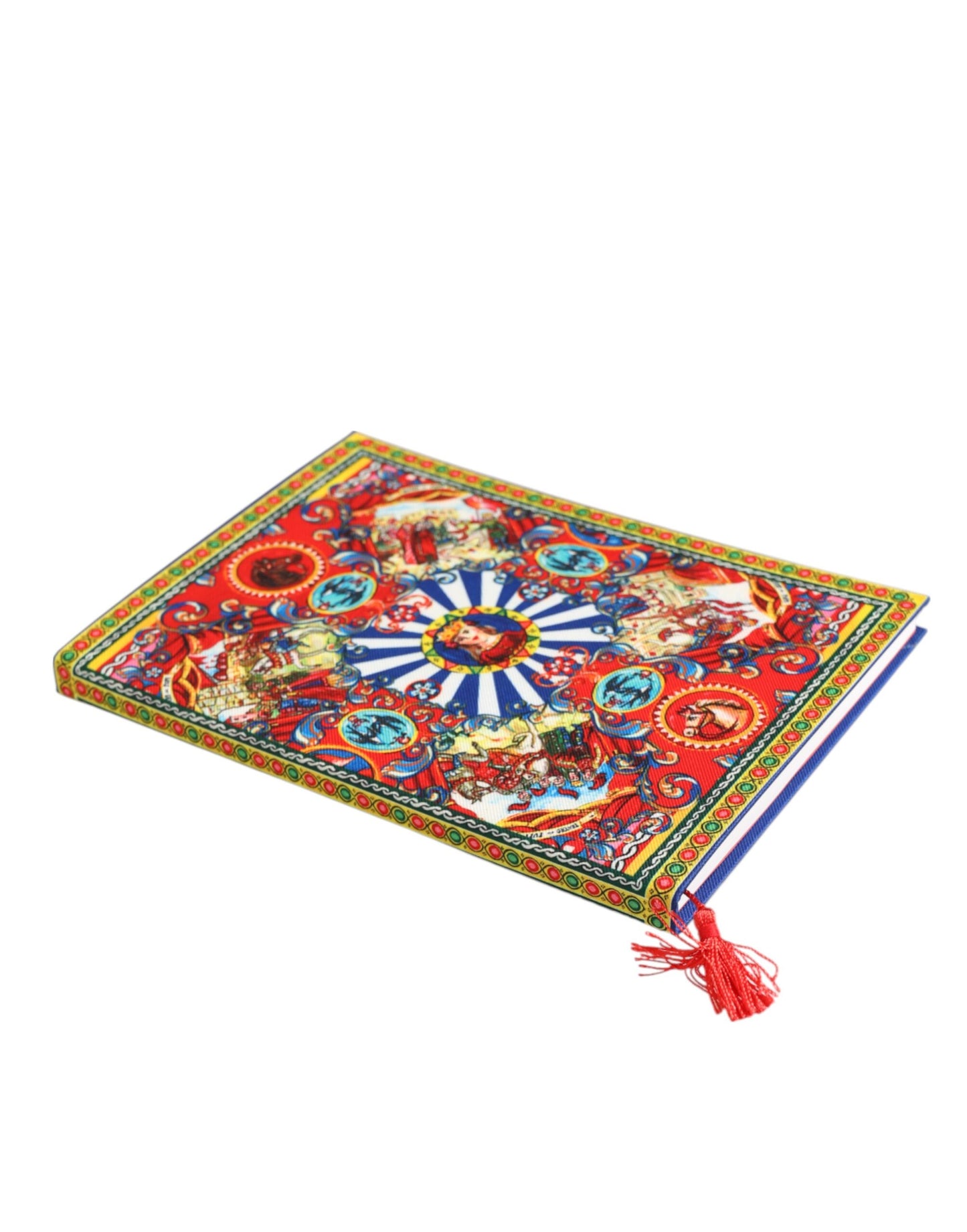 Dolce & Gabbana Multicolor Sicilian Carretto Print Journal  Notebook
