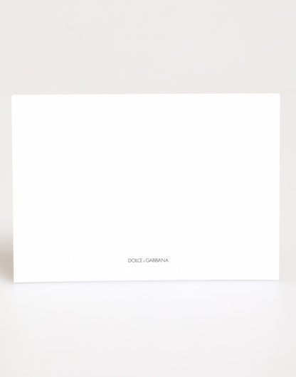 Dolce & Gabbana Multicolor Leopard Print Envelope Paper Post Card Holder