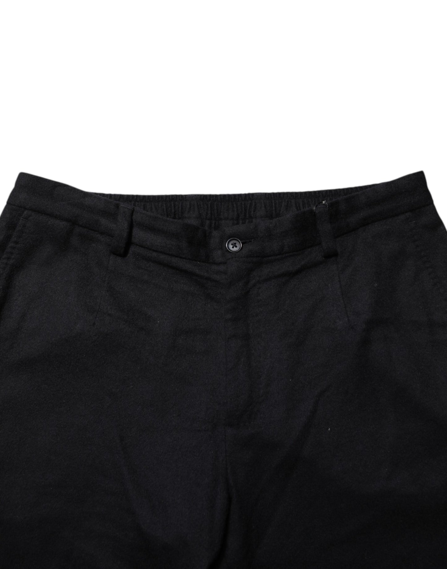 Dolce & Gabbana Black Cashmere Dress Formal Men Trouser Pants