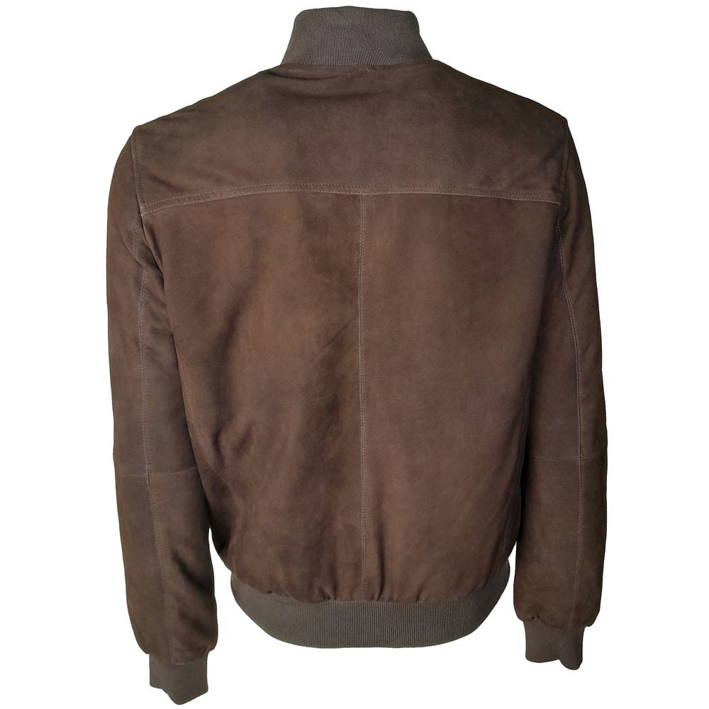 Emilio Romanelli Brown Calfskin Jacket
