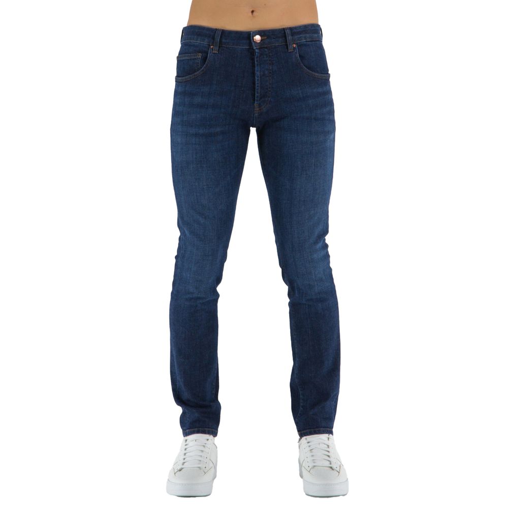 Don The Fuller Blue Cotton Jeans & Pant