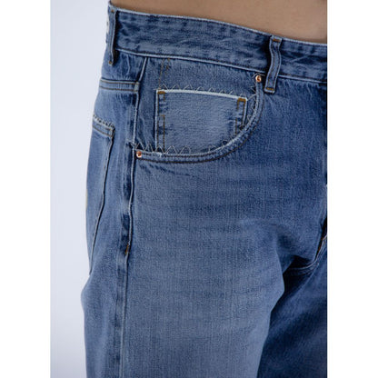 Don The Fuller Blue Cotton Jeans & Pant