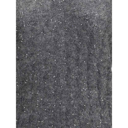 Brunello Cucinelli Dazzling Cable's Sweater in Mohair, cotton and wool