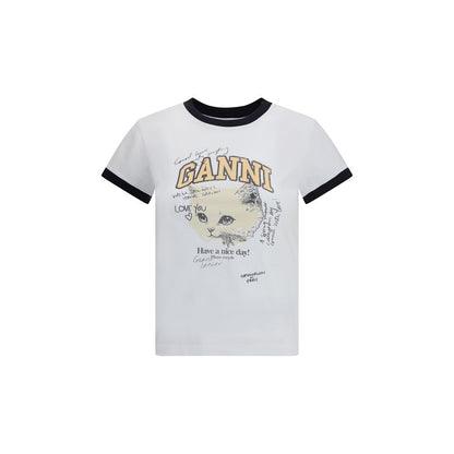 Ganni Kitten print T-Shirt