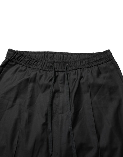 Dolce & Gabbana Black Drawstring Men Jogger Sweatpants Pants