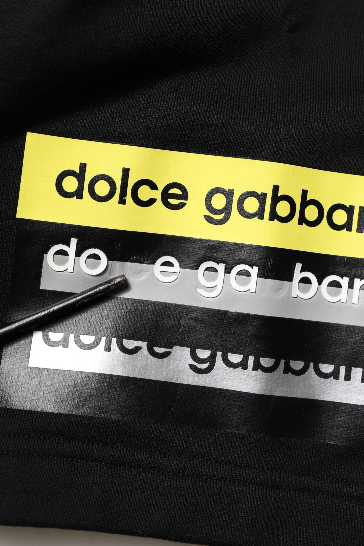 Dolce & Gabbana Black Cotton Mid Waist Casual Bermuda Short