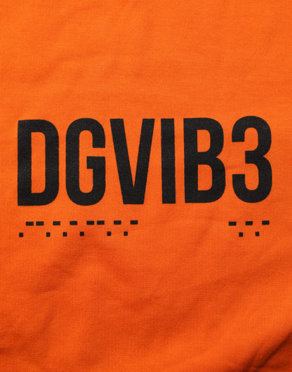 Dolce &amp; Gabbana Orange DGVIB3 Rundhals-T-Shirt mit kurzen Ärmeln